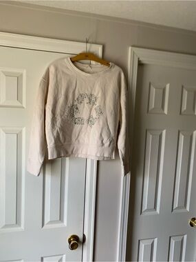 Pact Light Pink Crewneck Sweatshirt with Logo Tag